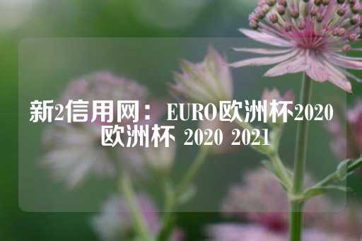 新2信用网：EURO欧洲杯2020 欧洲杯 2020 2021-第1张图片-皇冠信用盘出租