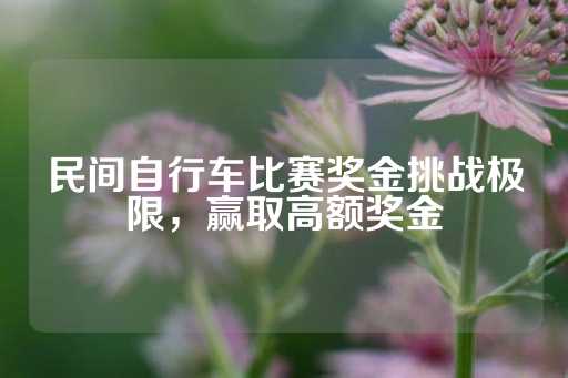 民间自行车比赛奖金挑战极限，赢取高额奖金